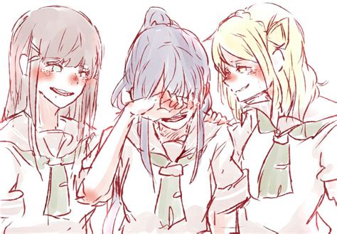 Dia X Kanan X Mari Cute Drawings Drawings Matsuura