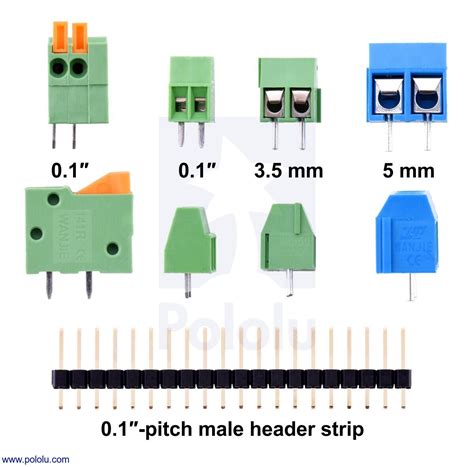 Screw Terminal Block 2 Pin 5 Mm Pitch Top Entry 4 Pack Buy In