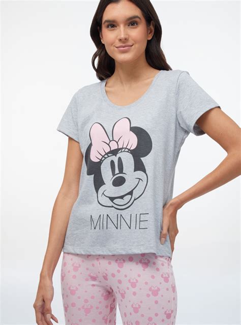 Ripley Pijama Disney Para Mujer Algod N Polo Y Pantal N Mickey Pcd