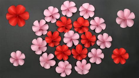 Paper Cutting How To Cut Flower Paper Handmade Cut Easy Diy Craft 新年裝飾 Youtube