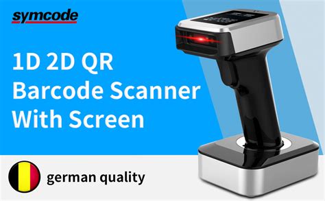 Symcode D Qr Bluetooth Barcode Scanner With Screen Display With