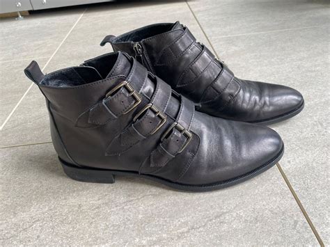 Navyboot Stiefeletten Gr Sse Schwarz Leder Kaufen Auf Ricardo