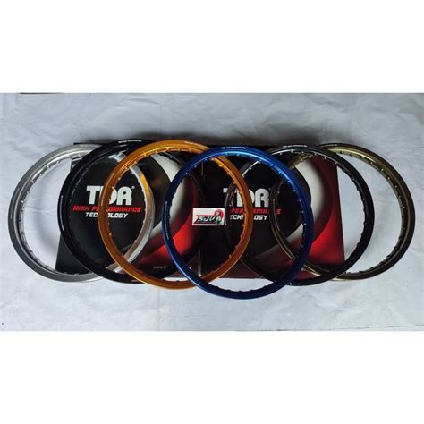 Jual VELG ALUMUNIUM ORIGINAL MERK TDR WX KOTAK RING 17 GOLD SILVER