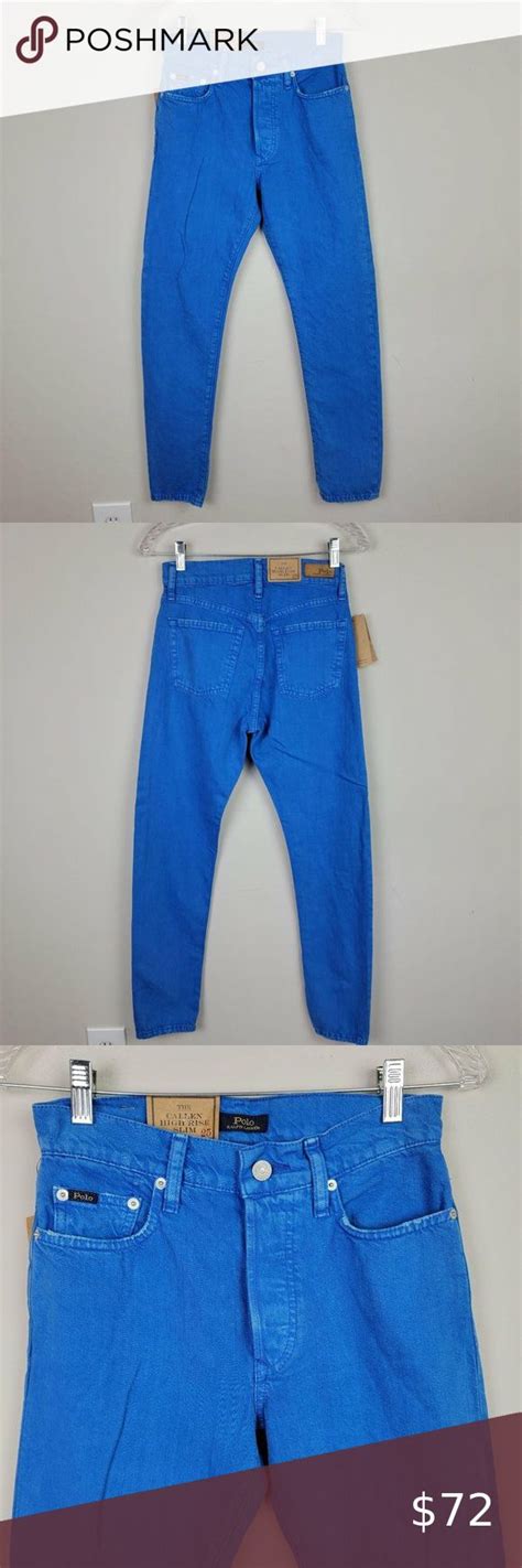 Polo Ralph Lauren High Rise Slim Blue Jeans Polo Ralph Lauren