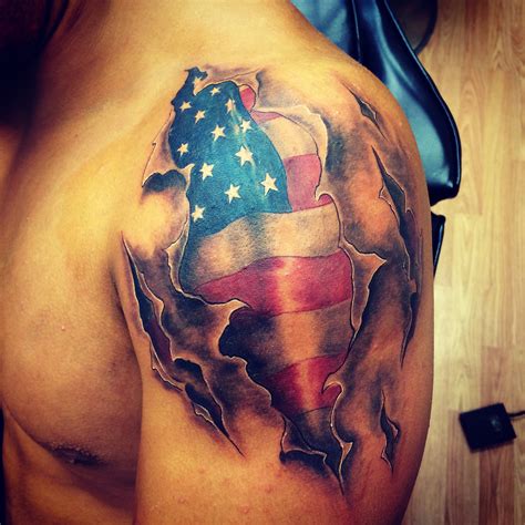 American Flag Tattoo Flag Tattoo American Flag Tattoo Patriotic Tattoos
