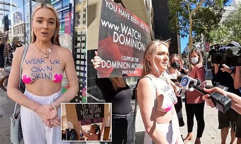 Tash Peterson The Notorious Vegan Activist Stages Yet Another Topless