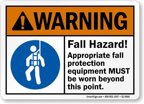 Fall Hazard Signs | Trip Hazard Signs - Free Shipping