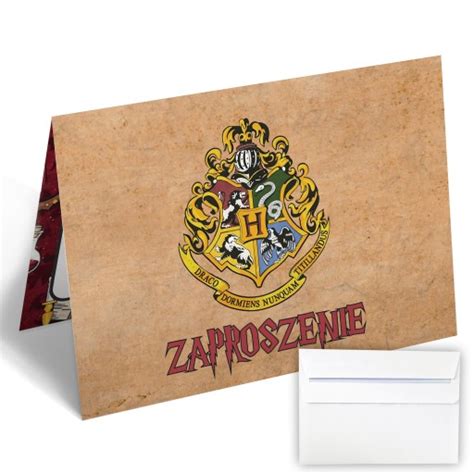 Zaproszenia Na 0 99 Urodziny HARRY POTTER Hogwart 14437258971 Allegro Pl