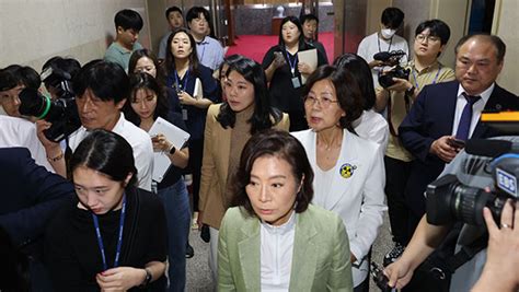 국회 숨바꼭질 김현숙 여야 합의하면 출석해 잼버리 답변