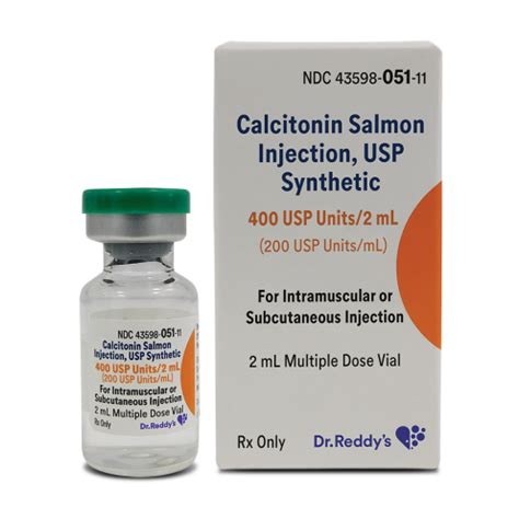 Calcitonin Salmon Injection USP Synthetic 400 USP Units 2 ML 200 USP