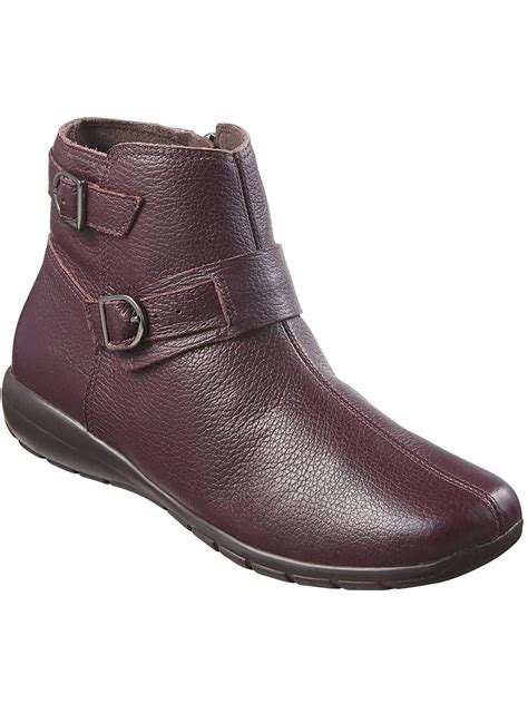 Easy Spirit Womens Aurelia Leather Dressy Ankle Boots