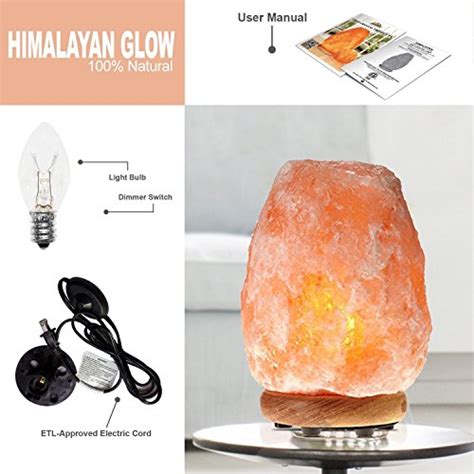 Wbm Himalayan Glow Hand Carved Natural Crystal Himalayan Salt Lamp With