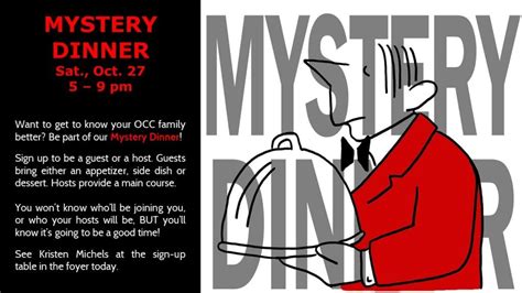 Mystery Dinner – Orillia Community Church