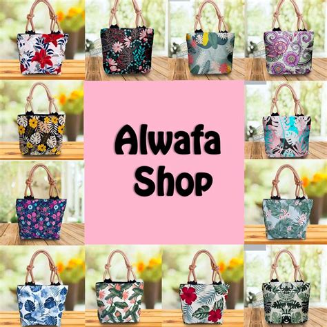 Jual Tas Sumbu Hijab Motif Floral Monstera Janda Bolong Bunga Tas Sumbu