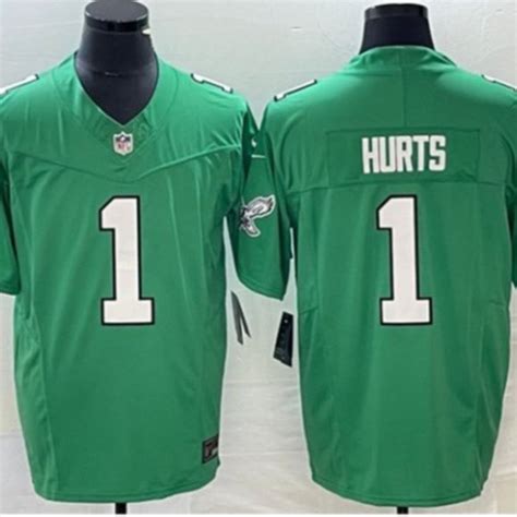 Shirts Philadelphia Eagles Jalen Hurts Allstitched Kelly Green Game