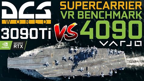 DCS WORLD RTX 4090 Vs 3090Ti VR BENCHMARK SUPERCARRIER DECK HIGH