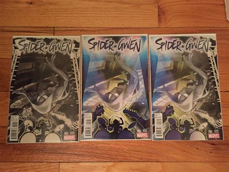 Spider Gwen Conquest Comics Adam Hughes Book Variant Set W Hybrid