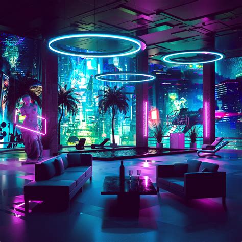 Apartment Cyberpunk Vaporwave Credit Maldo R