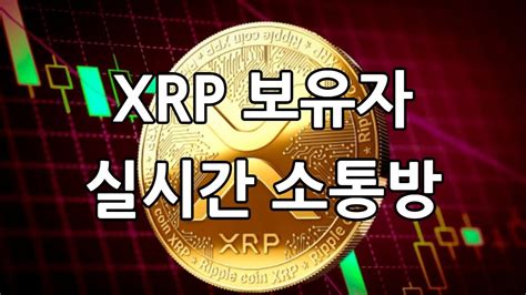 리플 Xrp 보유자 실시간 소통방송 Ripple Coin 비트코인 이더리움 에이다 도지코인 Youtube