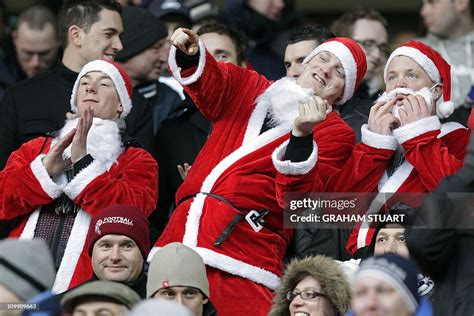 Bolton Wanderers Fans Wearing Fancy Dress In The Crowd During The