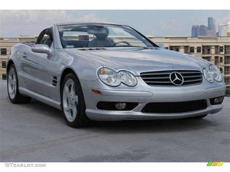 Brilliant Silver Metallic Mercedes Benz Sl Roadster