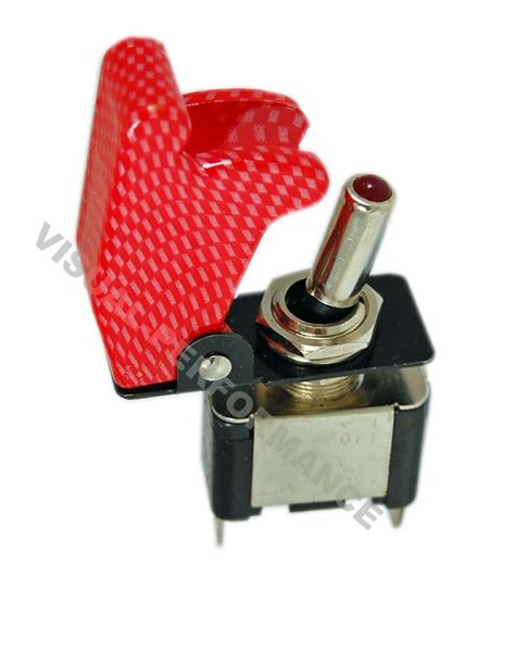 Aircraft Style Red Flip Cover Toggle Switch 12v Racing Switch Ebay