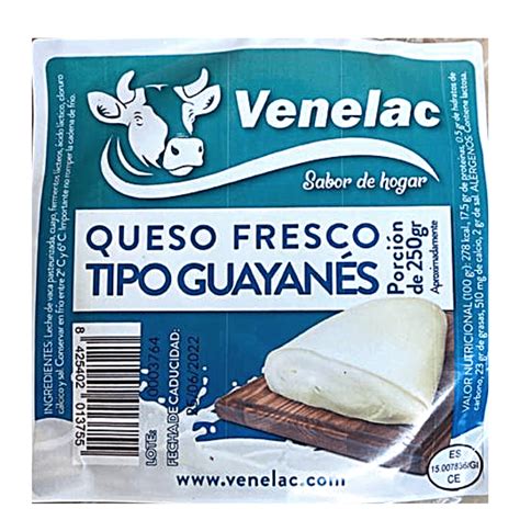 🥇 Queso Tipo Guayanés Venelac 250gr Mándalo Market