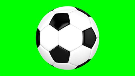 Soccer Ball On A Green Background Motion Graphics Videohive