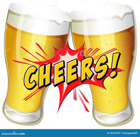 Cheers Beers Stock Vector Illustration Of Sticker Stein