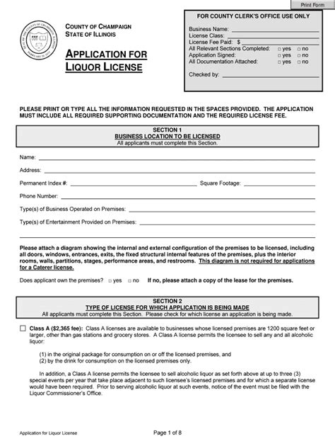 Application For Liquor License Form Fill Out And Sign Printable Pdf