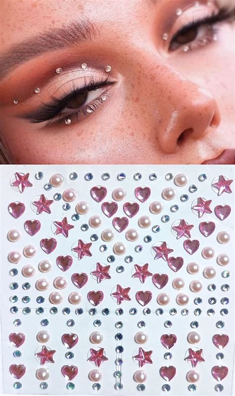 Amazon D Self Adhesive Pearl Face Jewels Women Nail Pearls For