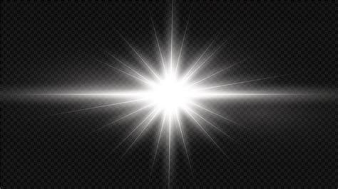 Premium Vector White Glowing Light Explodes On A Black Background