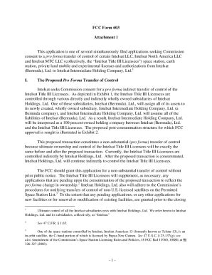 Fillable Online Fcc Form Attachment This Application Is One