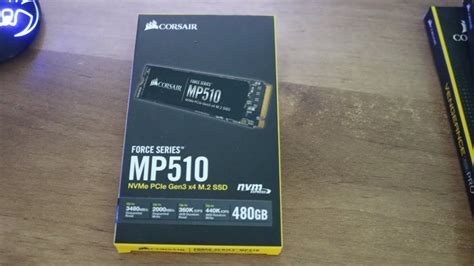 Corsair Force Series MP510 480GB NVMe PCIe Gen3 X4 M 2 SSD Unboxing