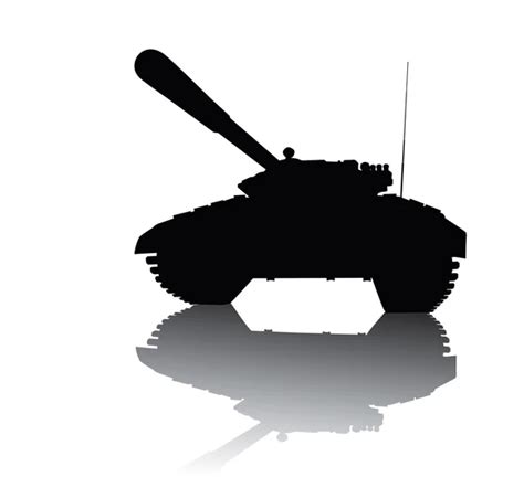 Tank silhouette Vector Art Stock Images | Depositphotos