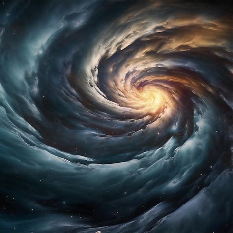 Premium Ai Image Abstract Colourful Spiral Galaxy In Space