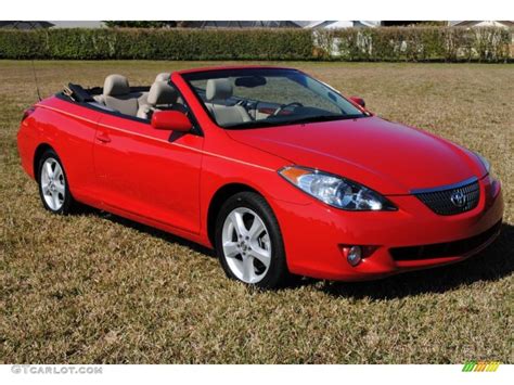 2006 Absolutely Red Toyota Solara Sle V6 Convertible 26673511 Photo 4