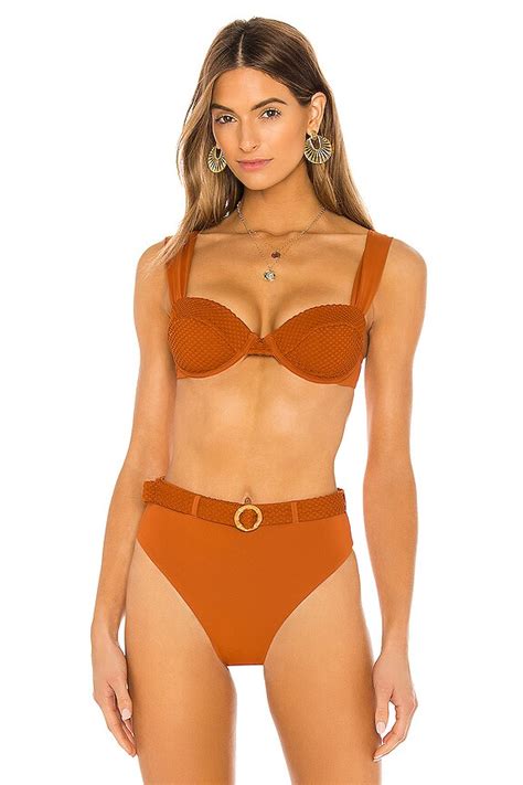 WeWoreWhat Claudia Bikini Top In Bran REVOLVE