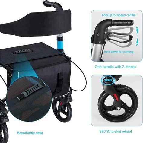 D Ambulateurs Roues Et Rollators Reaqer D Ambulateur Pliable