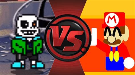 L Sans vs Puppet Mario | Cartoon Fight Club Amino