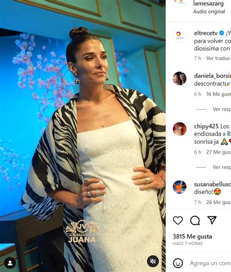 Juana Viale Volvi A La Televisi N Y Se Luci Con Un Elegante Look