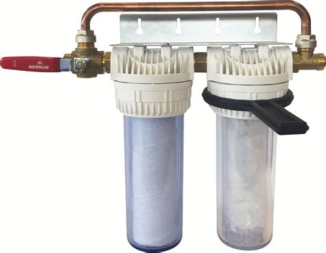 Aquawater 104966 Double Filter Station With Filtration Cartridges And