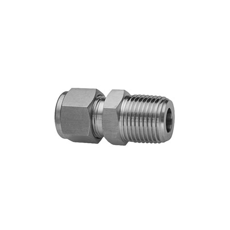 Conector Recto Od Npt Acero Inox Vz Controles Industriales