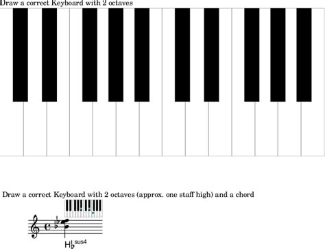 How To Draw A Piano Keyboard