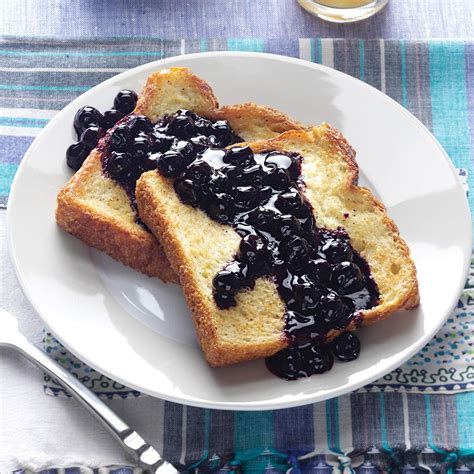 Baked French Toast With Blueberry Sauce Recipe How To Make It