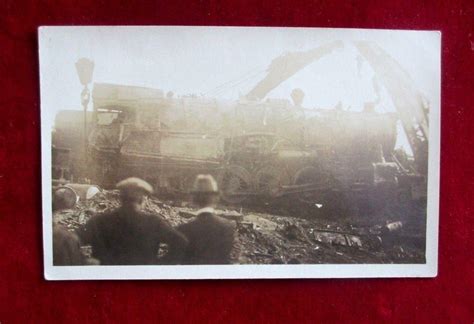 Hershey Pa Reading Railroad 1923 Train Wreck Photo Postcards Six Rppc