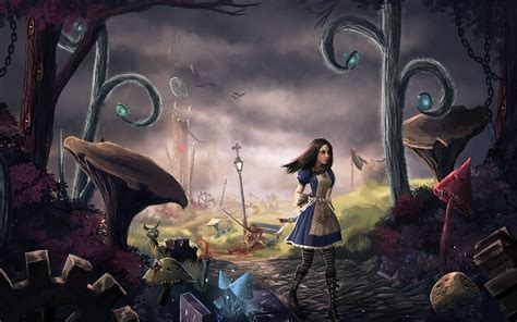 Alice Madness Returns Wonderland Free Desktop Wallpaper Hd Wallpaper