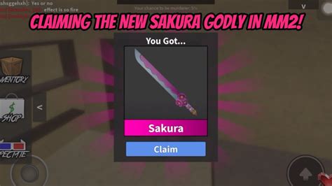 Claiming The New Sakura Godly In Mm2 Youtube