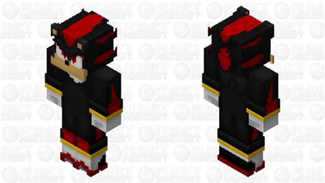 Shadow The Hedgehog Movie Style Minecraft Skin