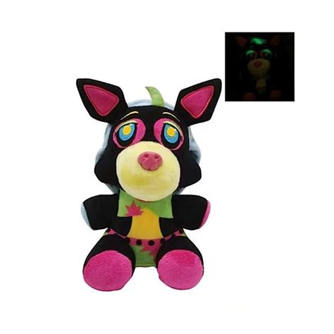 Buy FNAF Security Breach Glow Plushies Blacklight Roxanne Wolf Plush